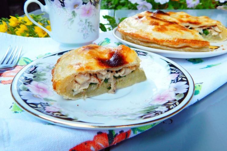 Chicken and Potato Puff Pastry Pie Chicken and Potato Puff Pastry Pie