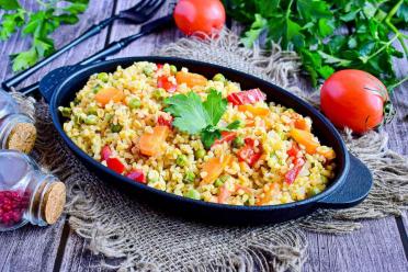Veggie Bulgur Stir-Fry