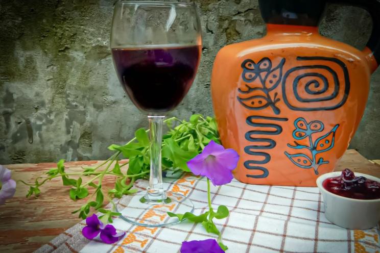 Homemade Wine from Fermented Jam