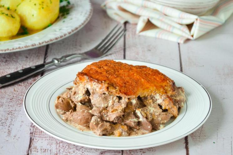 Cheesy Baked Chicken Liver Delight