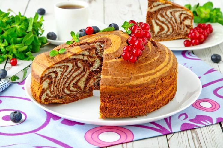 Kefir Zebra Pie: A Moist, Chocolate-Swirled Delight