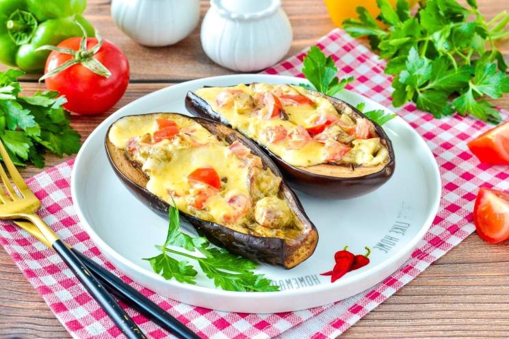 Quick Microwave Eggplant & Cheese Appetizer