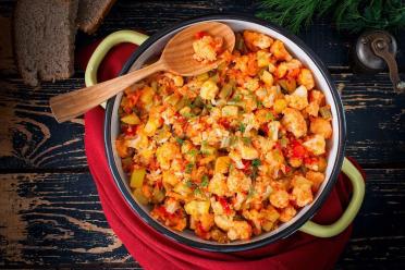 Cauliflower & Zucchini Veggie Stew Recipe