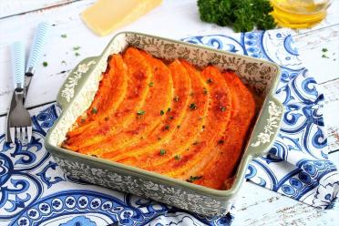 Cheesy Italian Baked Pumpkin Delight