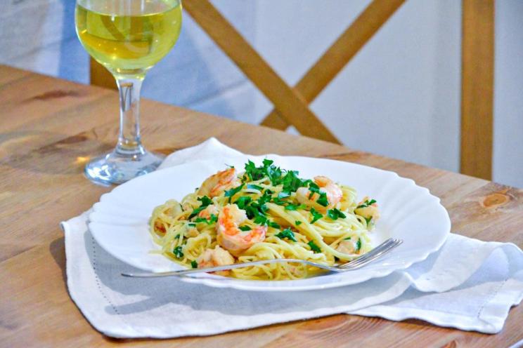 Creamy Shrimp Spaghetti