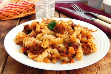 Quick and Hearty Chicken Hearts Pasta Stir-Fry
