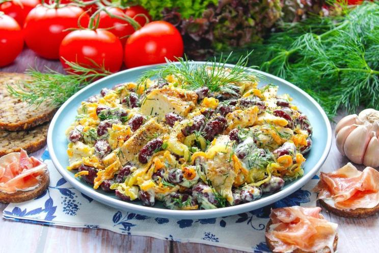 Protein-Packed Chicken and Bean Salad