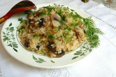 Slow Cooker Mushroom Porridge