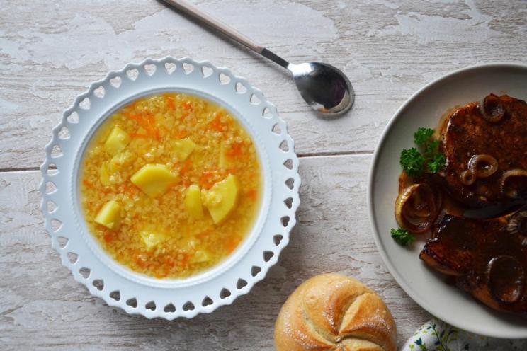 Hearty and Creamy Meatless Red Lentil Soup