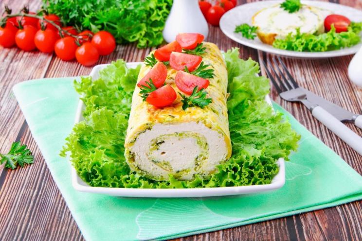 Oven-Baked Chicken Breast Roll