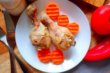 Easy Microwave Chicken with Orange and Ginger