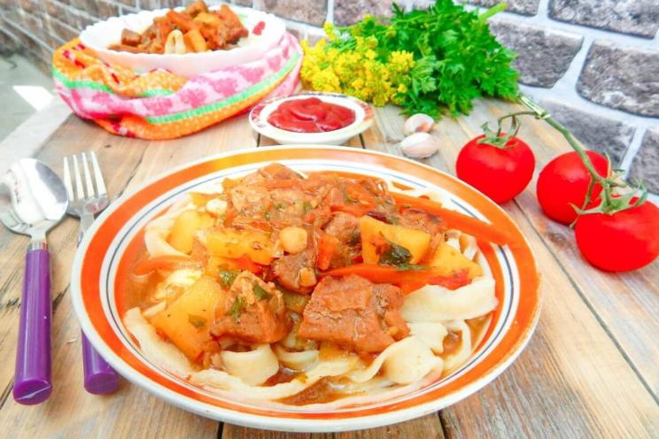 Tatar-Style Lamb Lagman: Hearty Family Fare