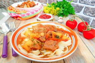 Tatar-Style Lamb Lagman: Hearty Family Fare