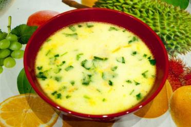 Cheesy White Fish Soup