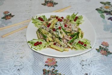 Beef and Cucumber Soy Salad