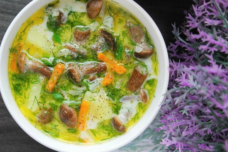 Cheesy Mushroom Autumn Soup