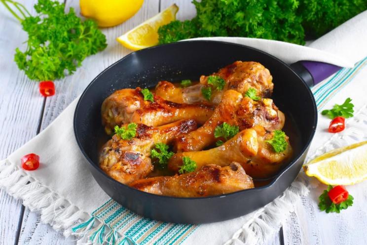 Honey Lemon Pan-Fried Chicken Legs Honey Lemon Pan-Fried Chicken Legs