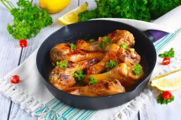 Honey Lemon Pan-Fried Chicken Legs