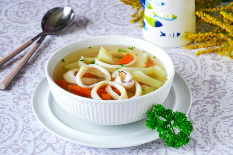 Aromatic & Tasty Squid Soup
