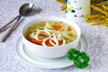 Aromatic & Tasty Squid Soup