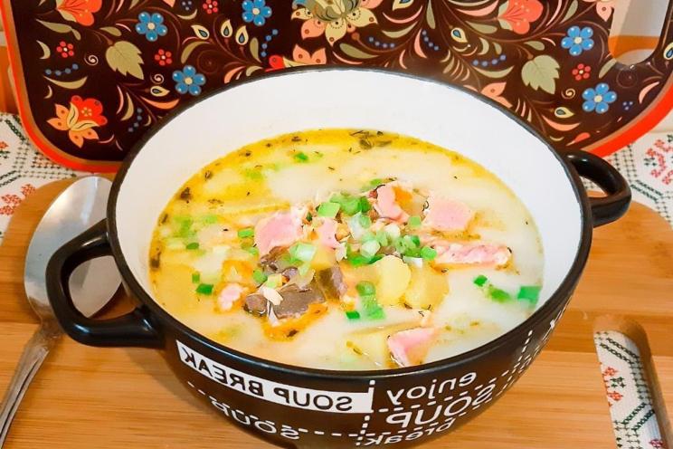 Cheesy Red Fish Soup