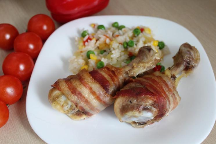 Bacon-Wrapped Chicken Legs