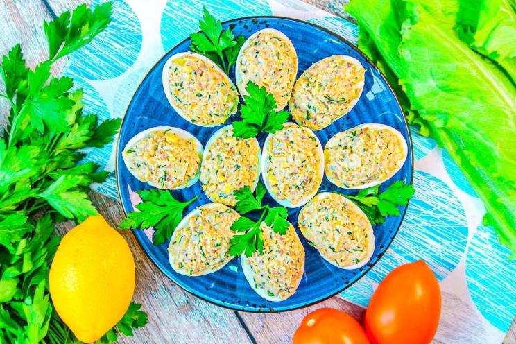 Quick & Tasty Fish-Stuffed Eggs