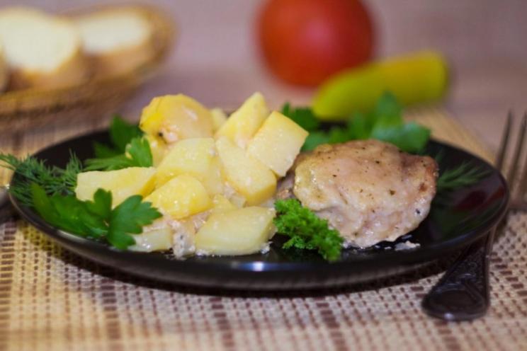 Oven-Roasted Chicken and Potatoes