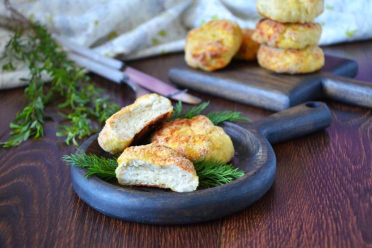 Baked Chicken and Cottage Cheese Cutlets Baked Chicken and Cottage Cheese Cutlets
