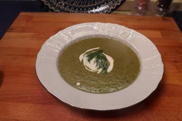 Creamy Chickpea Mushroom Soup