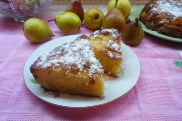 Rum-Infused Pear Cake