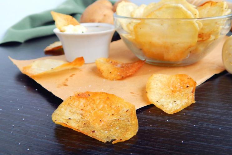 Homemade Crispy Oven Potato Chips Homemade Crispy Oven Potato Chips