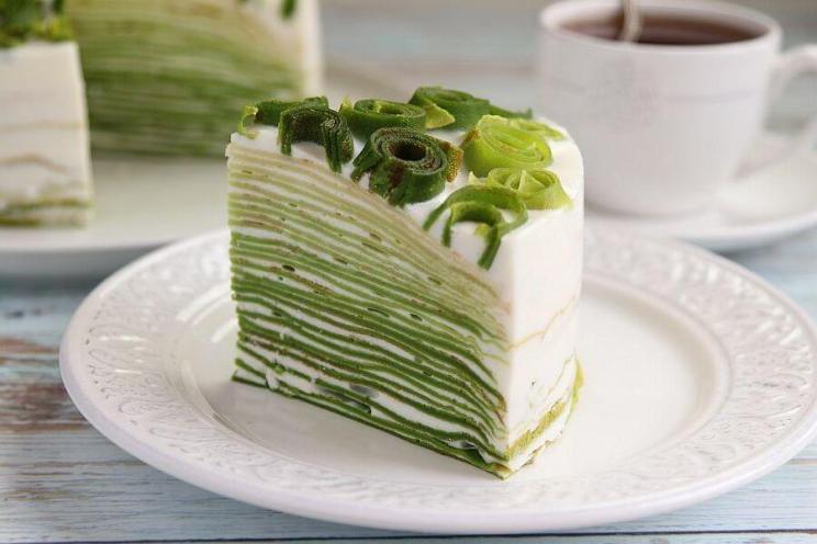 Spinach Green Pancake Cake Spinach Green Pancake Cake