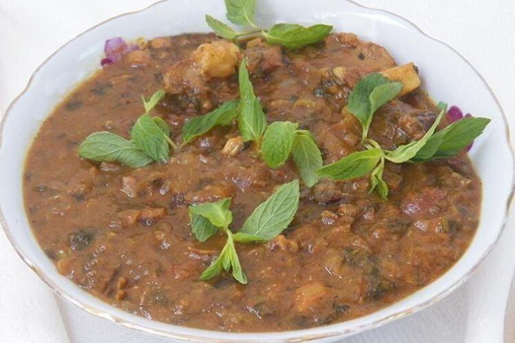 Lamb Buglama with Tkemali Sauce and Garlic Herbs