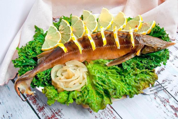 Oven-Baked Whole Sturgeon for Holidays
