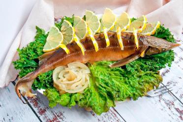 Oven-Baked Whole Sturgeon for Holidays