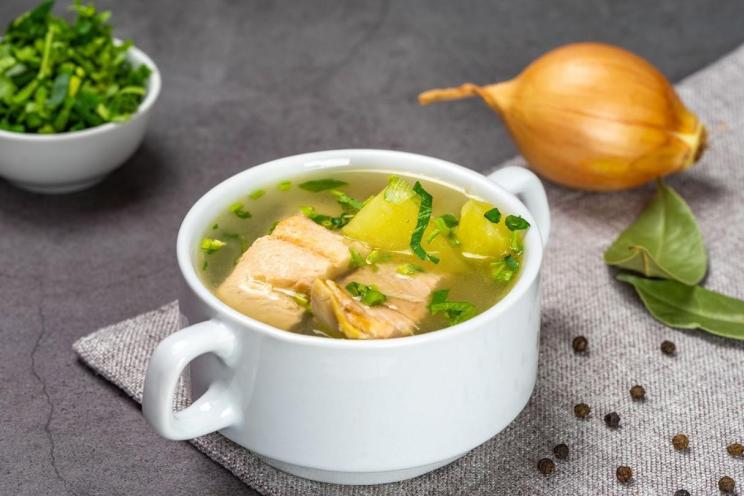 Hearty Pink Salmon and Vegetable Soup