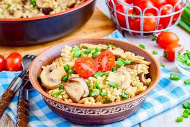 Hearty Pearl Barley & Mushroom Medley