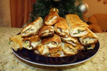 Meat and Veggie Lavash Appetizer