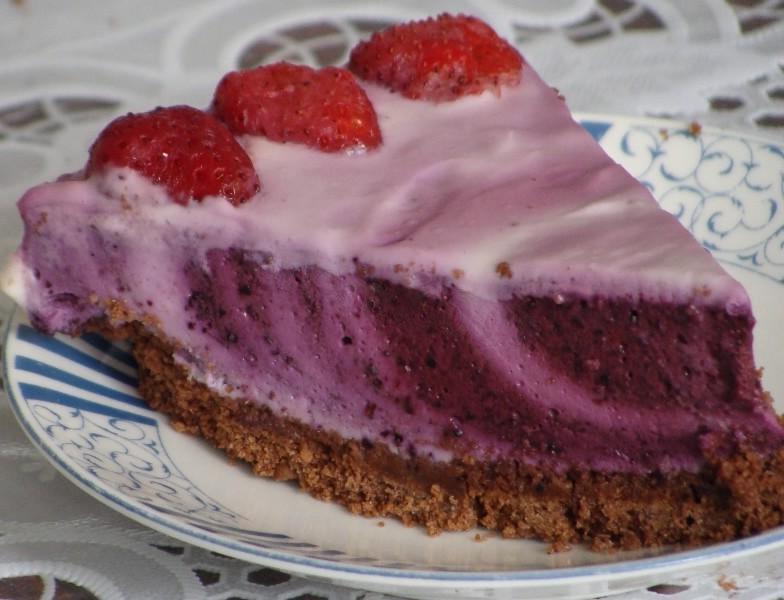 No-Bake Blueberry Cheesecake with Shortbread Crust