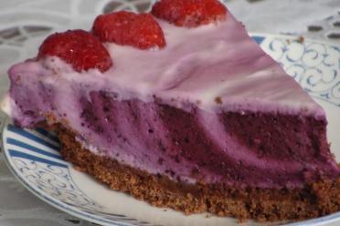 No-Bake Blueberry Cheesecake with Shortbread Crust