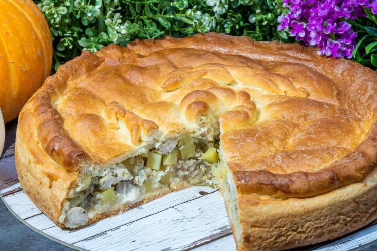 Chicken and Potato Kefir Pie