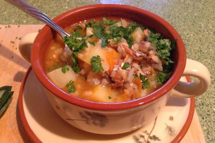 Hearty Tomato Sprat Soup