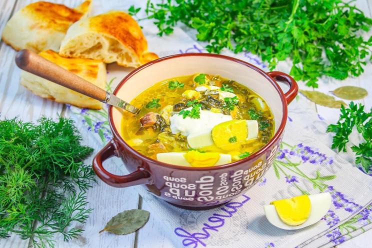 Hearty Sorrel Cabbage Soup with Egg Hearty Sorrel Cabbage Soup with Egg