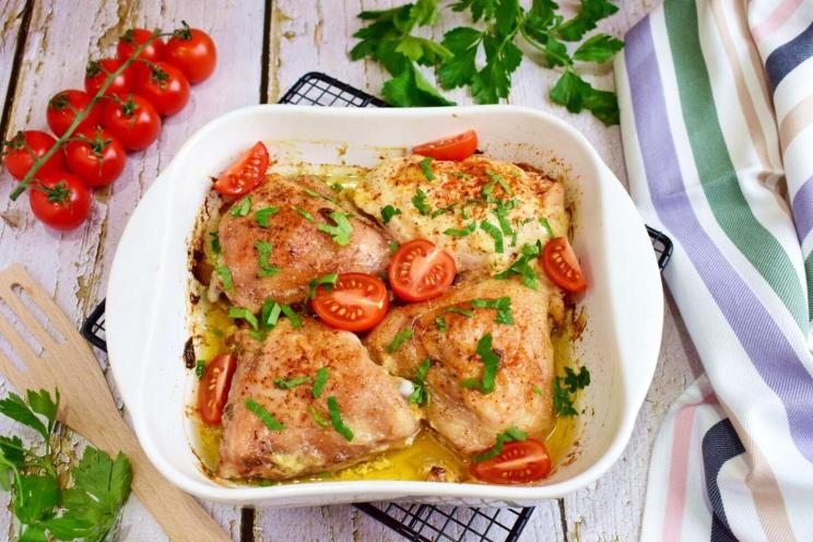 Garlic Mayo Baked Chicken Thighs Garlic Mayo Baked Chicken Thighs