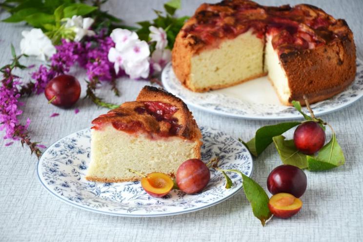 Plum Charlotte Pie Plum Charlotte Pie