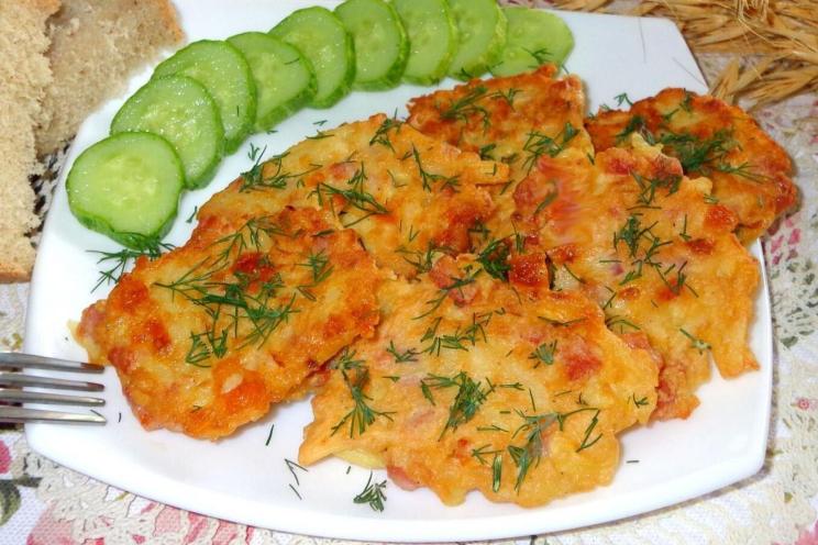 Cheesy Ham Potato Pancakes Cheesy Ham Potato Pancakes