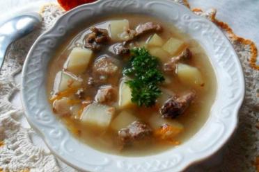 Slow Cooker Meat Soup Delight