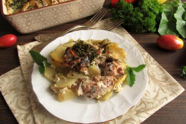 Creamy Salmon Potato Casserole