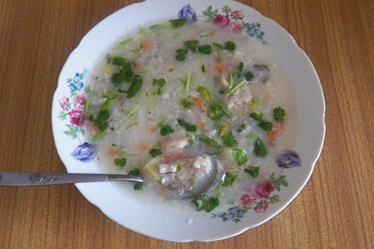 Mushroom and Veggie Rice Soup